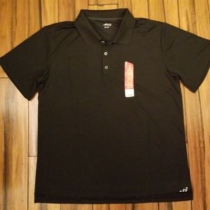 Men's black polo